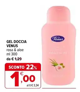 Iperal GEL DOCCIA VENUS rosa & aloe offerta