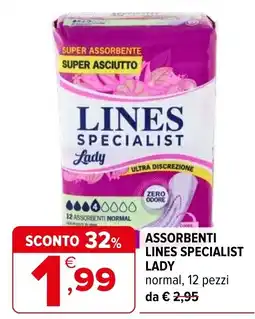 Iperal ASSORBENTI LINES SPECIALIST LADY offerta