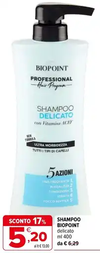 Iperal Shampoo Biopoint delicato offerta