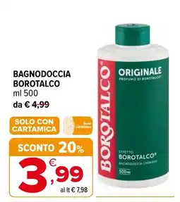 Iperal Bagnodoccia Borotalco offerta