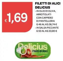 Ekom Filetti di Alici Delicius offerta