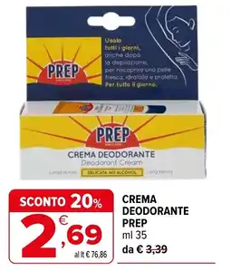 Iperal CREMA DEODORANTE PREP offerta