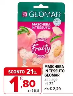 Iperal MASCHERA in TESSUTO GEOMAR offerta
