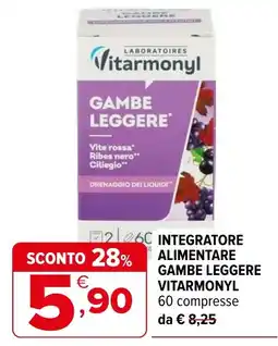 Iperal Integratore alimentare Gambe Leggere Vitarmonyl offerta