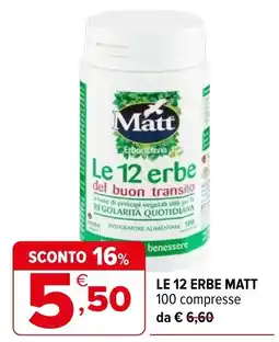 Iperal Le 12 erbe MATT offerta