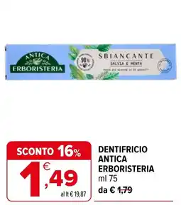 Iperal DENTIFRICIO ANTICA ERBORISTERIA offerta