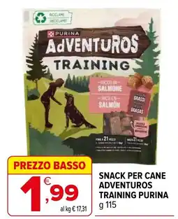 Iperal SNACK PER CANE ADVENTUROS TRAINING PURINA offerta