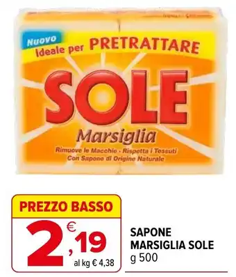 Iperal SAPONE MARSIGLIA SOLE offerta