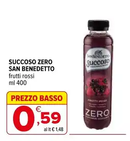 Iperal Succoso Zero San Benedetto frutti rossi offerta