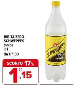 Iperal BIBITA ZERO SCHWEPPES tonica offerta
