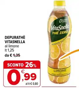 Iperal Depurathè Vitasnella al limone offerta