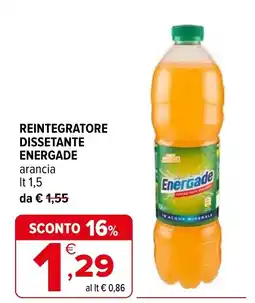 Iperal REINTEGRATORE DISSETANTE ENERGADE arancia offerta