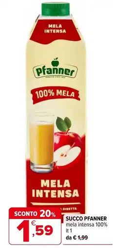 Iperal Succo Pfanner mela intensa 100% offerta