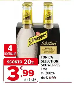 Iperal TONICA SELECTION SCHWEPPES offerta