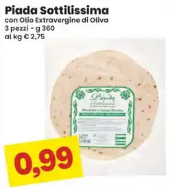 Prix Quality Piada Sottilissima offerta