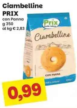 Prix Quality Ciambelline Prix con Panna offerta