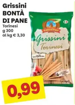 Prix Quality Grissini BONTÀ DI PANE Torinesi offerta