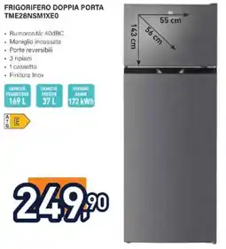 Unieuro Electroline FRIGORIFERO DOPPIA PORTA TME28NSM1XE0 offerta