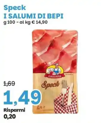 Prix Quality Speck I SALUMI DI BEPI offerta