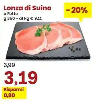 Prix Quality Lonza di Suino offerta