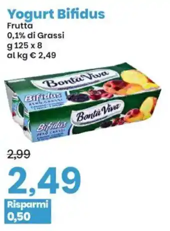 Prix Quality Yogurt Bifidus Frutta Bonta Viva offerta