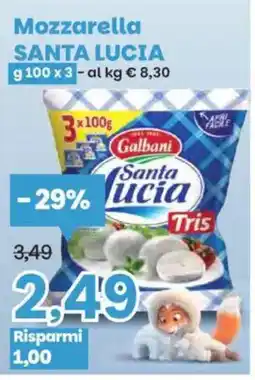 Prix Quality Mozzarella Santa Lucia offerta