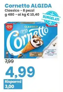 Prix Quality Cornetto ALGIDA Classico offerta