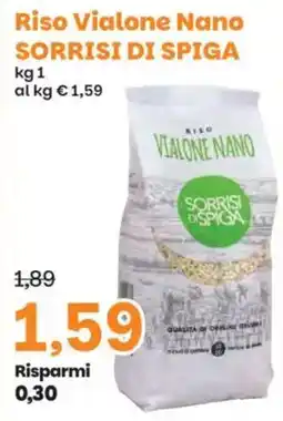 Prix Quality Riso Vialone Nano SORRISI DI SPIGA offerta
