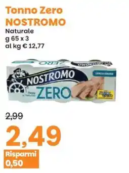 Prix Quality Tonno Zero NOSTROMO offerta