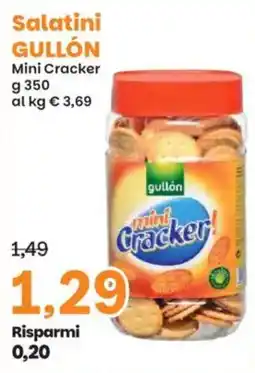 Prix Quality Salatini GULLÓN Mini Cracker offerta