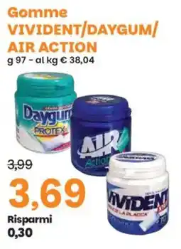 Prix Quality Gomme VIVIDENT/DAYGUM/AIR ACTION offerta