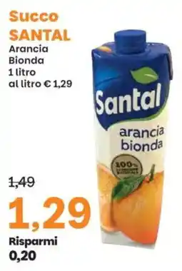Prix Quality Succo Santal arancia bionda offerta