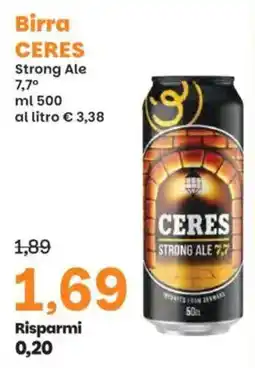 Prix Quality Birra CERES Strong Ale offerta