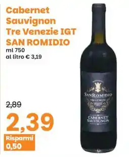 Prix Quality Cabernet Sauvignon Tre Venezie IGT SAN ROMIDIO offerta