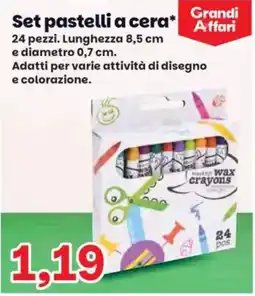 Prix Quality Set pastelli a cera* offerta