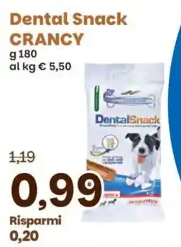 Prix Quality Dental Snack CRANCY offerta