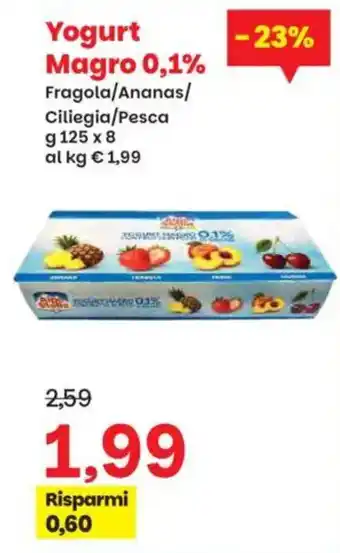 Prix Quality Yogurt Magro 0,1% offerta