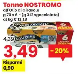 Prix Quality Tonno NOSTROMO all'Olio di Girasole offerta