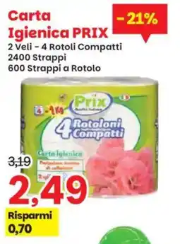 Prix Quality Carta Igienica PRIX offerta