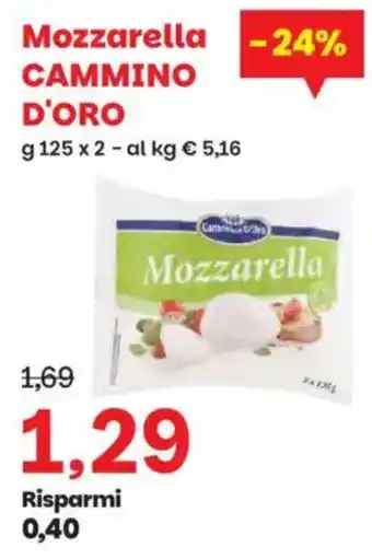 Prix Quality Mozzarella CAMMINO D'ORO offerta