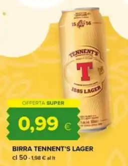 Tigre Amico Birra Tennent's Lager offerta