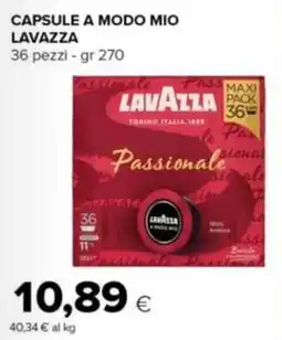 Tigre Amico Capsule a modo mio Lavazza Passionale offerta