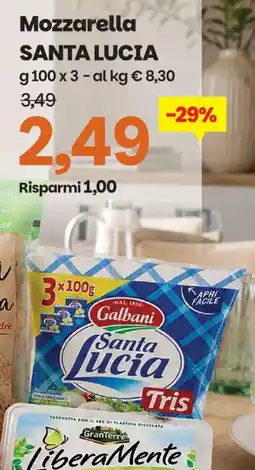 Prix Quality Mozzarella Santa Lucia offerta