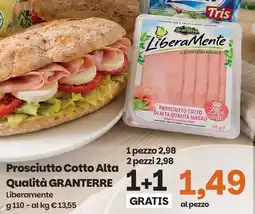 Prix Quality Prosciutto Cotto Alta Qualità Granterre Liberamente offerta