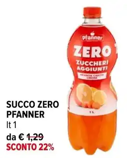 Iperal Succo Zero Pfanner offerta