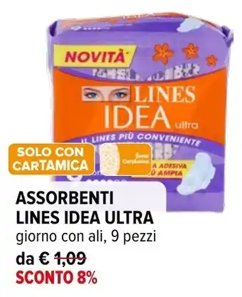 Iperal ASSORBENTI LINES IDEA ULTRA offerta