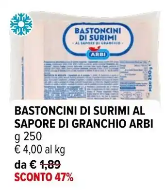 Iperal Bastoncini di surimi al sapore di granchio Arbi offerta