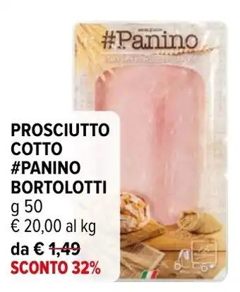 Iperal Prosciutto Cotto #Panino Bortolotti offerta