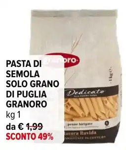 Iperal Pasta di semola solo grano di Puglia Granoro offerta