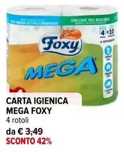 Iperal CARTA IGIENICA MEGA FOXY offerta